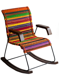 Rocking Chair Sahil Sarthak Katran collection Orange